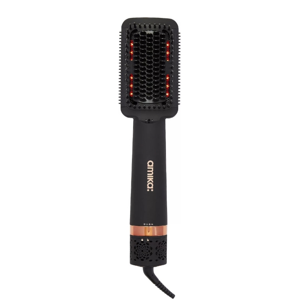 Amika Double Agent 2-in-1 Straightening Blow Dryer Brush